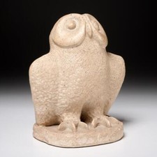 Vtg Paul Bellardo Austin Durastone Baby Owl Sculpture 1981 picture