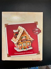2002 Hallmark Keepsake Gingerbread Cottage Light and Magic Ornament  -12-30-82A picture