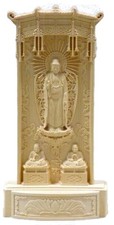 Nishitachi Mida Shinran Saint Rennyo Shonin Jodo Shinshu Honganji Statue picture