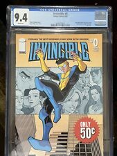 INVINCIBLE #0 CGC 9.4 White Pages IDENTITY REVEALED  KIRKMAN picture