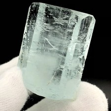 65gram, Natural Aquamarine Crystal has Amazing Pattern & Marking Around Crystal picture