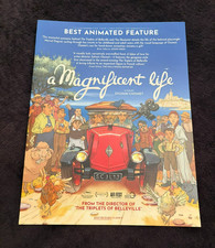 A MAGNIFICENT LIFE 2026 Oscar ad Best Animated, Sylvain Chomet of Belleville picture