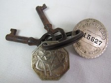 Vintage Charge Coin Metal Gilchrist Co Store Boston MA & C F Hovey Dry Good Keys picture