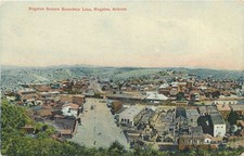 c1910 Nogales Arizona Sonora Boundary Line Saleebey E-9451 Postcard 26-673 picture