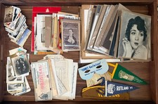 Huge Lot Vintage Paper Ephemera Photos, Advertising, Hollywood, Billheads picture