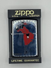 Vintage 1996 Zippo Red Windy 1935 Varga Girl Lighter  picture