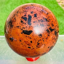 1113g Natural Red Obsidian Crystal Sphere Ball Specimen Healing picture