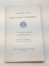 Saint Louis University Commencement Graduation Ceremony Program – June 2, 1956 picture