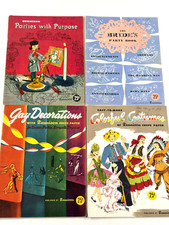Lot (x4) Dennison Party Decoration Books Christmas Halloween Easter Wedding picture