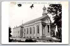 Lexington Avenue Baptist Church Danville Kentucky KY 1936 Postcard picture