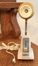 Vintage Panasonic Eyeball Desk  Lamp LS-201E Telescopic Tan Working w/ New Bulb picture