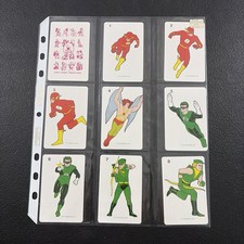 1977 The FLASH Game cards (1 - 10) Russell Russell's Super Hero Color-A-Deck picture