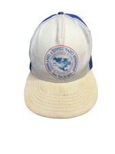 Vtg Worn Union Labor & Service Trades Depo Cap Made In USA SnapBack Hat Stained picture