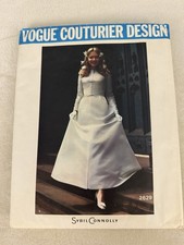 VINTAGE VOGUE COUTURIER DESIGN SYBIL CONNOLLY #2629 Uncut COMPLETE Size 10 picture