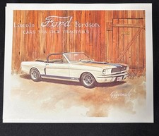 1965 Shelby GT350 CLASSIC CAR ART PRINT Lincoln Fordson Ford Shelby Print Nice picture