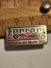 Ferrari World Champions 2000 Michael Schumacher 925 Silver Brooch picture
