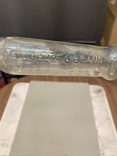 VINTAGE Antique Clear Glass RE UMBERTO OLIVE OIL BOTTLE picture