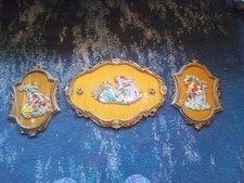 3D Italian vintage wall art Rococo style picture