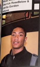 2007 Derrick Rose Sr High School Yearbook ~ Chicago Bulls Legend  ~ NBA All Star picture