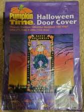 Vint Halloween Scarecrow Vinyl Door Cover Decoration  picture