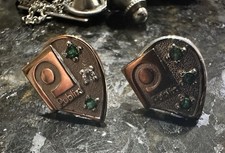 2 Vintage Publix 10K Gold 10 Year Employee Service Pins Emerald OC Tanner GB picture