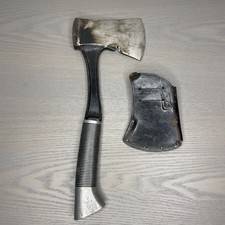 Vintage Western Cutlery Black Beauty Hatchet Boulder Colorado USA With Sheath picture