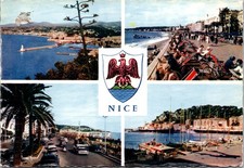 Postcard France Nice multiview of la cote d'azur picture