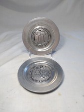 1979 Pewter Lancaster Cty Pennsylvania Liberty Atomic Plates by Wilton Columbia picture