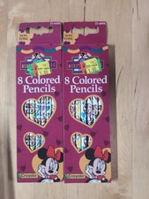 2 Pks Vtg 1995 Crayola Mickey’s Stuff Colored Pencils Minnie Mouse Design Disney picture