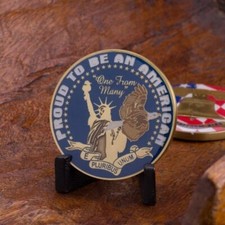 Proud To Be An American Challenge Coin picture