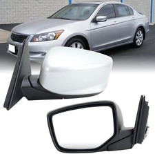 Left Driver Alabaster Silver Metallic Side Mirror Compatible with Honda Accor... picture