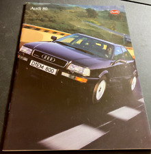 1993 Audi 80 - Vintage 44-page Dealer Sales Brochure with Options List - FRENCH picture