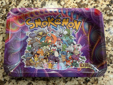 Premium Rolling Tray Ash Tray Pokemon Smokemon Spoof 7inx5in picture
