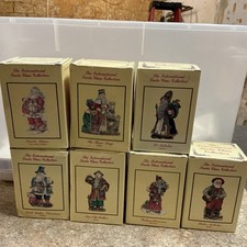 Vintage The International Santa Claus Collection Lot of 6 Christmas Figurines picture