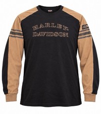 Harley-Davidson Heavy Long Sleeve Raglan Shirt Bossier City La Men 3XL Retro  picture