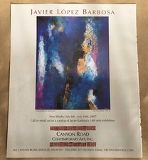 Javier Lopez Barbosa gallery exhibition ad 2007 vintage art magazine print picture