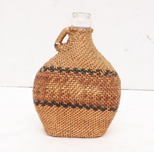 Antique Mono lake Paiute/Tolowa Indian Northern CALIFORNIA  TWINED BASKET Bottle picture