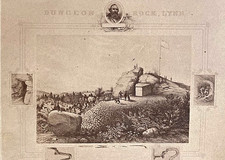 RARE  PIRATE CAPTAIN THOMAS VEALE'S TREASURE OF DUGEON ROCK CDV PHOTO 1862 picture