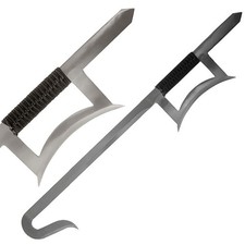 BladesUSA Martial Arts Training Equipment Twin Hook Swords-Cord Wrapped Handles picture