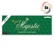 5x Boxes Royal Majestic Menthol King Size | 1,000 Tubes | Cigarette Tobacco RYO picture