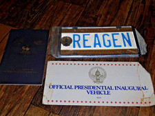 1985 Presidential  50th Inaugural Gala Program Ronald Reagan Plackard 2 Car Tags picture