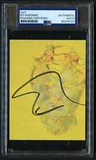 Ed Sheeran signed autograph auto 3.5x4.5 cut Singer Eyes Closed PSA Slabbed picture
