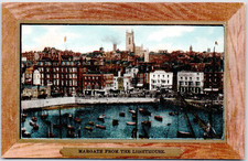 1905 UK Postcard England Kent Margate Lighthouse View Harbour Promenade Scene picture