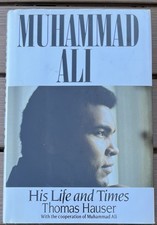 AUTOGRAPHED book Muhammad Ali His Life and Times | Thomas Hauser 1991 HC SIGNED picture