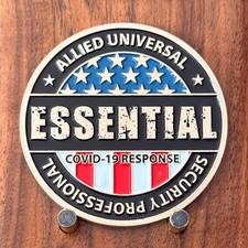 Allied Universal COVID-19 Response Double Sided Challenge Coin  M#34 picture