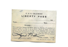 1930's U.S. Navy Liberty Pass USS Chaumont (AP-5) picture