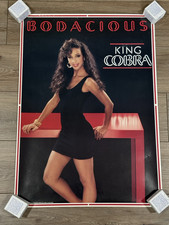 Vintage 1989 King Cobra Malt Liquor Bodacious Sexy Girl Mancave Poster 27.5 x 20 picture
