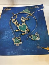 Aladdin Jasmin's 3 Piece Jewelry Set Necklace Earrings Crown New C5 picture