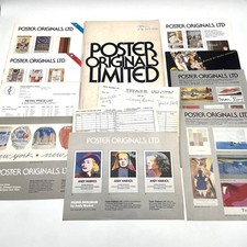 Vintage 1982 1983 Poster Originals Gallery Catalog Lot Andy Warhol Lichtenstein picture