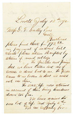 1872 Lowell MA Letter D.T. Dudley & Son Complaint About Broken Spindles & Tips picture